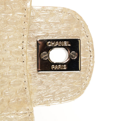 Chanel Iridescent Python Quilted Mini Flap WOC Light Gold 8 of 8