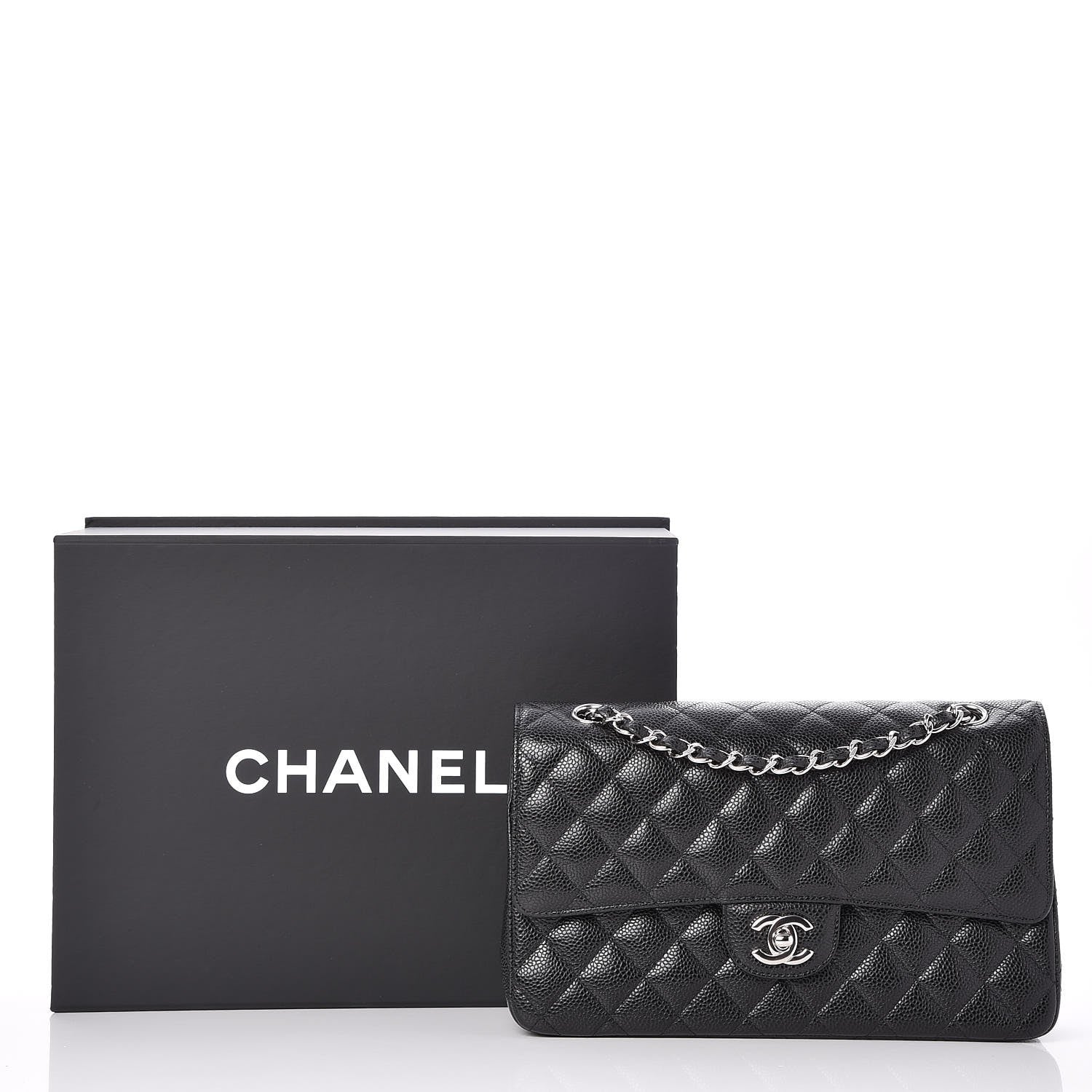 Chanel Caviar Quilted Medium Double Flap Black 9 of 9