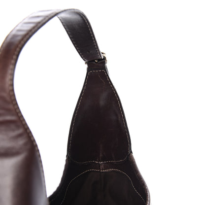 Gucci Monogram Web Jackie O Bouvier Hobo Dark Brown 10 of 15