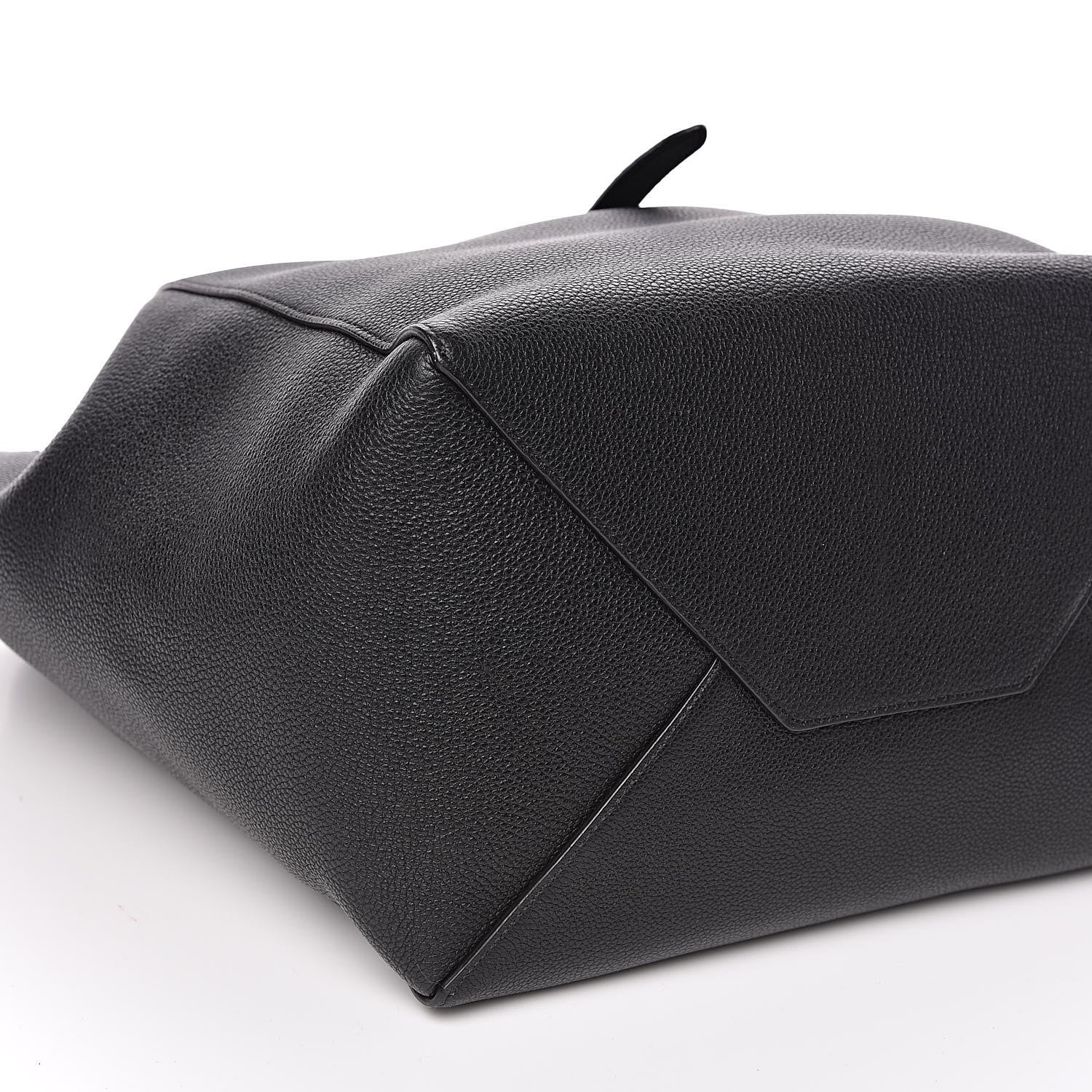 Celine Soft Grained Calfskin Small Belt Cabas Phantom Black 7 of 9