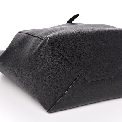 Celine Soft Grained Calfskin Small Belt Cabas Phantom Black 7 of 9