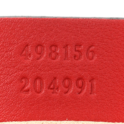 Gucci GG Supreme Monogram Apple Small Padlock Tote Beige Multicolor Lobster Red 7 of 13