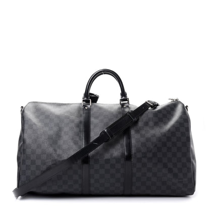 Louis Vuitton Damier Graphite Keepall Bandouliere 55 1 of 9