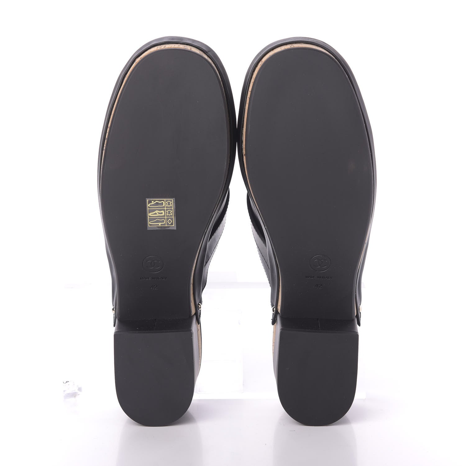 Chanel Calfskin CC Turn Lock Clogs 42 Black 6 of 8
