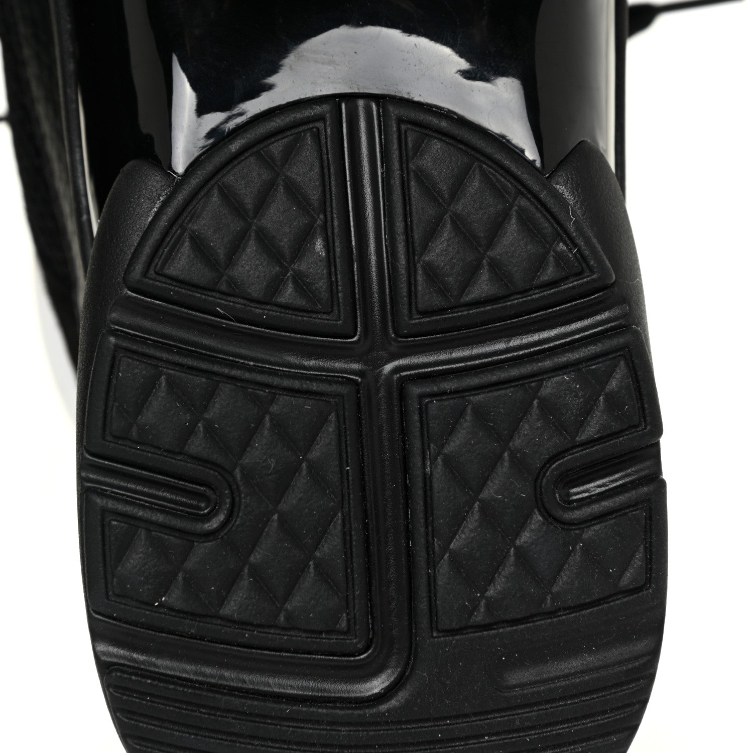Chanel Mesh Suede Grained Calfskin Womens CC Sneakers 41 Black White 7 of 14