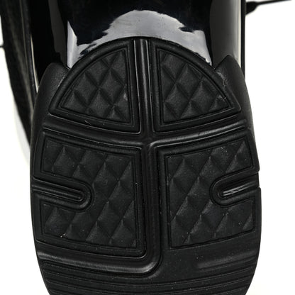 Chanel Mesh Suede Grained Calfskin Womens CC Sneakers 41 Black White 7 of 14
