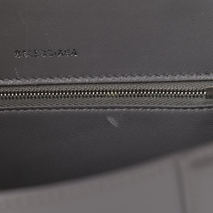 Balenciaga Shiny Box Calfskin Small Hourglass Top Handle Bag Dark Grey 13 of 15
