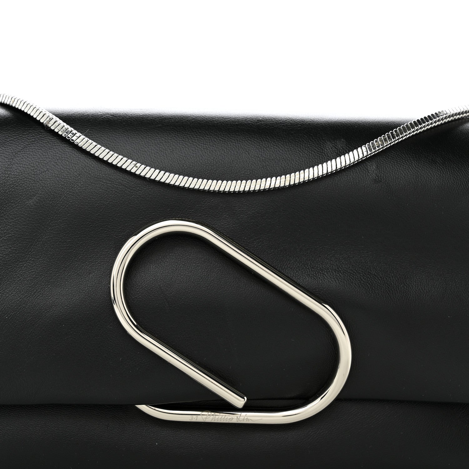 3.1 Phillip Lim Calfskin Alix Soft Flap Clutch Black 7 of 11