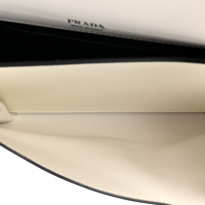 Prada Saffiano City Calfskin Mini Envelope Bag White 4 of 8
