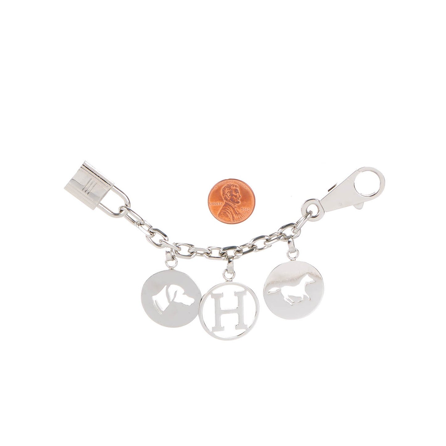 Palladium Breloque Bag Charm Silver
