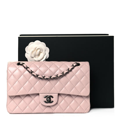 Chanel Caviar Quilted Medium Double Flap Light Pink 10 of 10