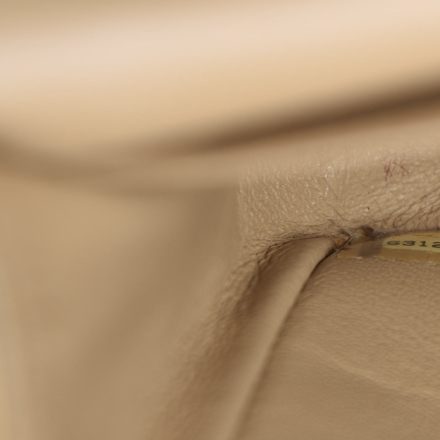 Lambskin Quilted Small Double Flap Beige