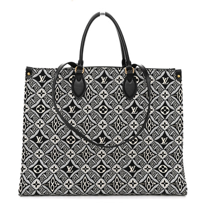 Louis Vuitton Jacquard Since 1854 Onthego GM Grey 1 of 10