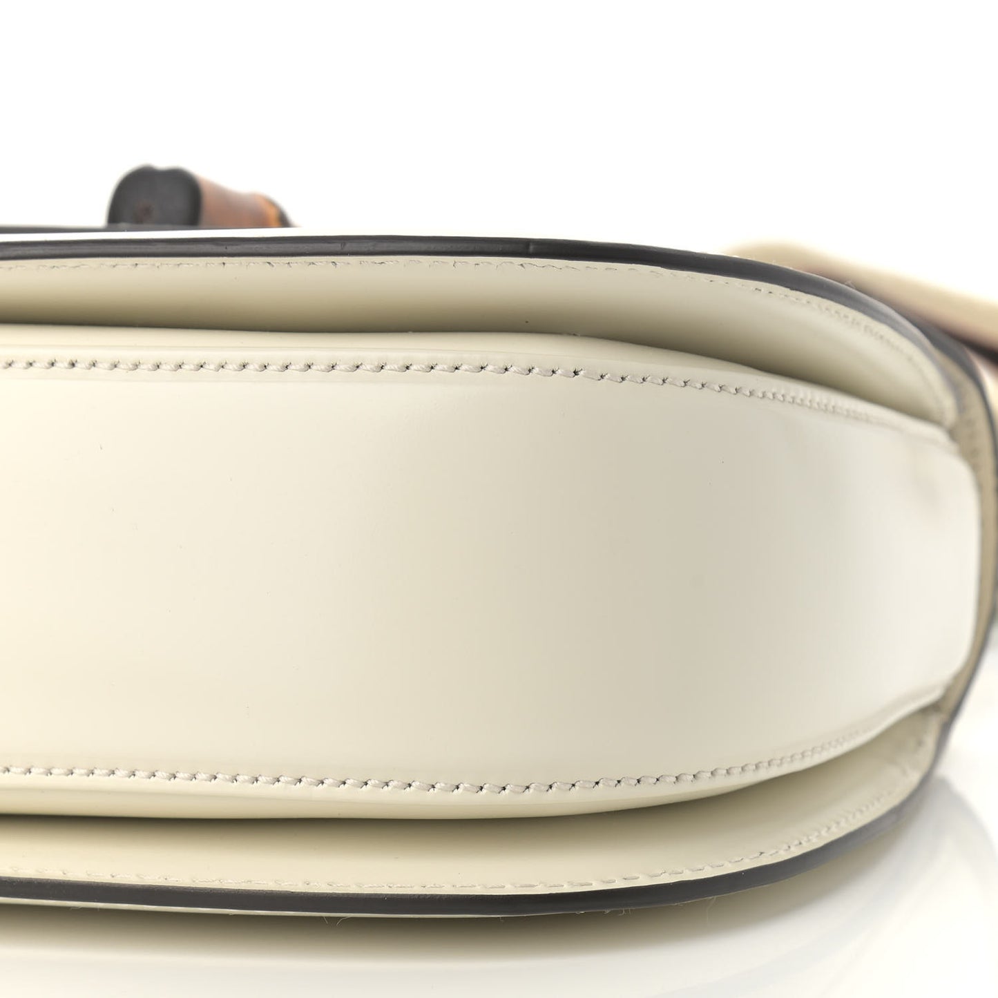 Calfskin Plexiglass Medium Classic 2 Top Handle Bag White