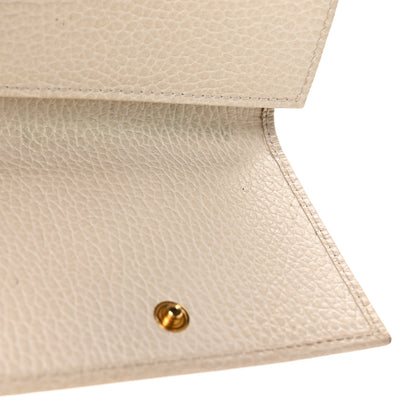 Gucci Dollar Calfskin GG Marmont Wallet Mystic White 9 of 9