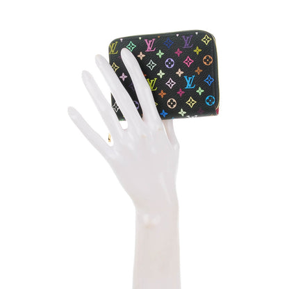Louis Vuitton Monogram Multicolor Zippy Coin Purse Black Grenade 2 of 7