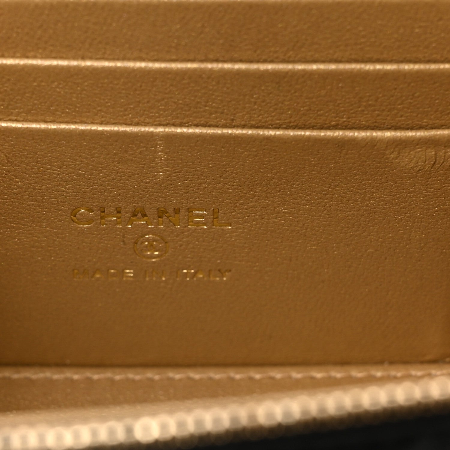 Chanel Lambskin Quilted Small CC Vanity Case Black 15 of 23