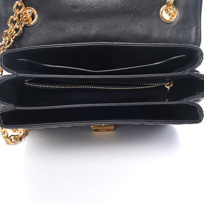 Celine Calfskin Quilted Medium C Bag Black 5 of 9