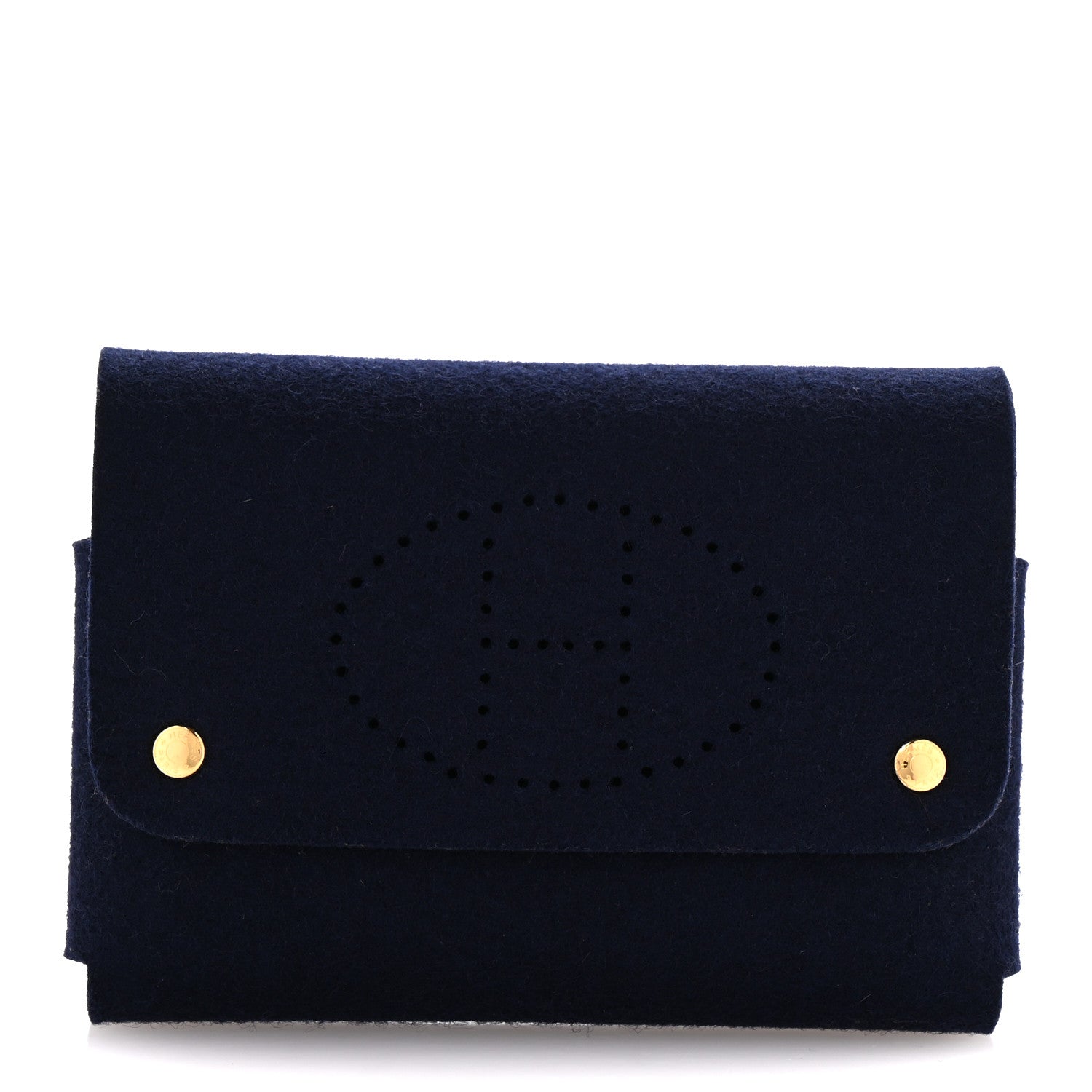 Hermes Felt Mises et Relances Playing Cards Holder Marine 1 of 6