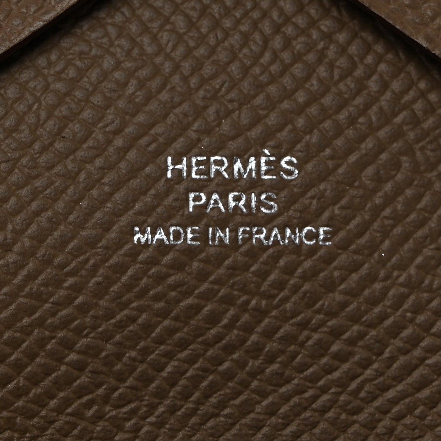 Hermes Epsom Calvi Duo Card Case Etoupe 7 of 8