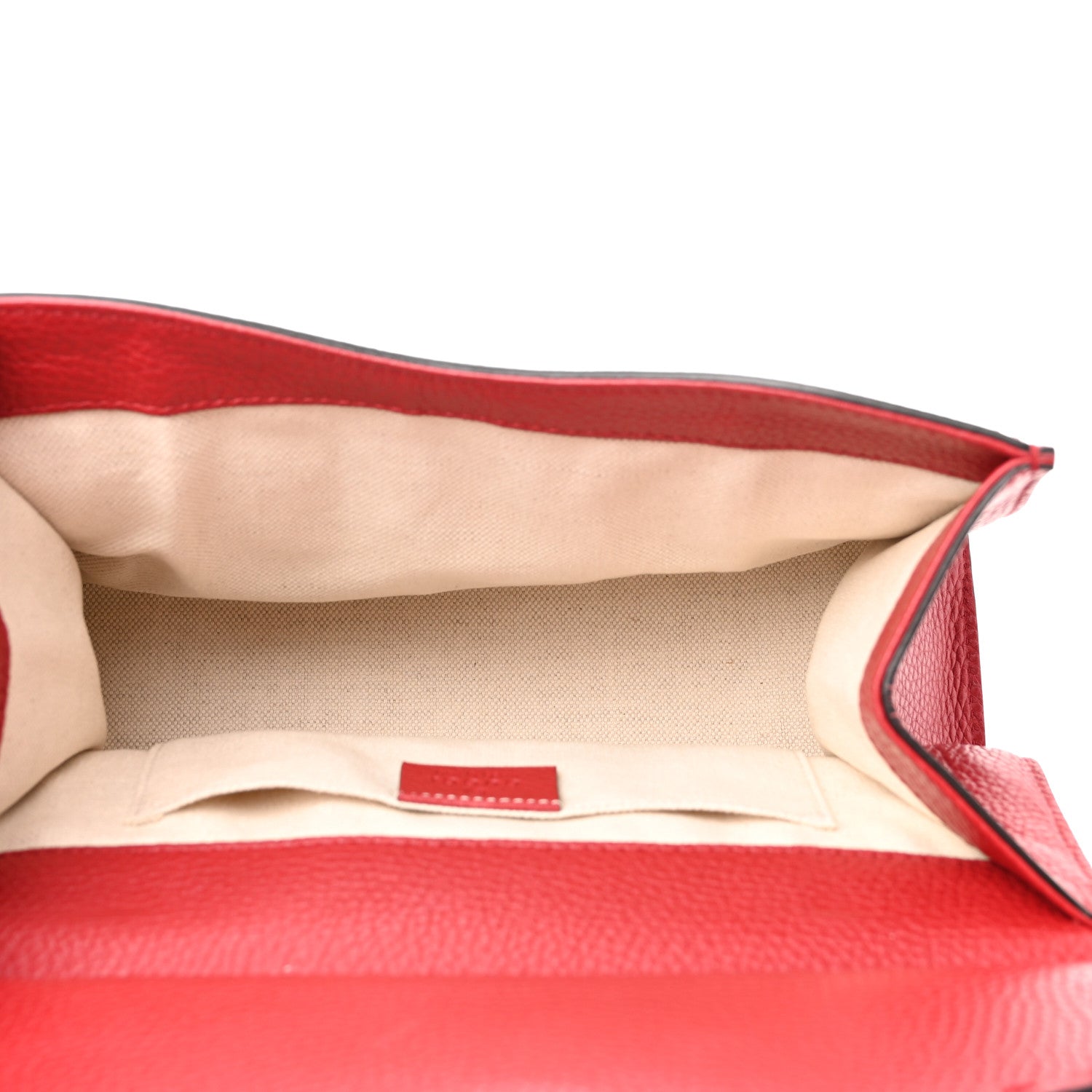 Gucci Calfskin Mini GG Marmont Top Handle Bag Vulcanic Red 5 of 11