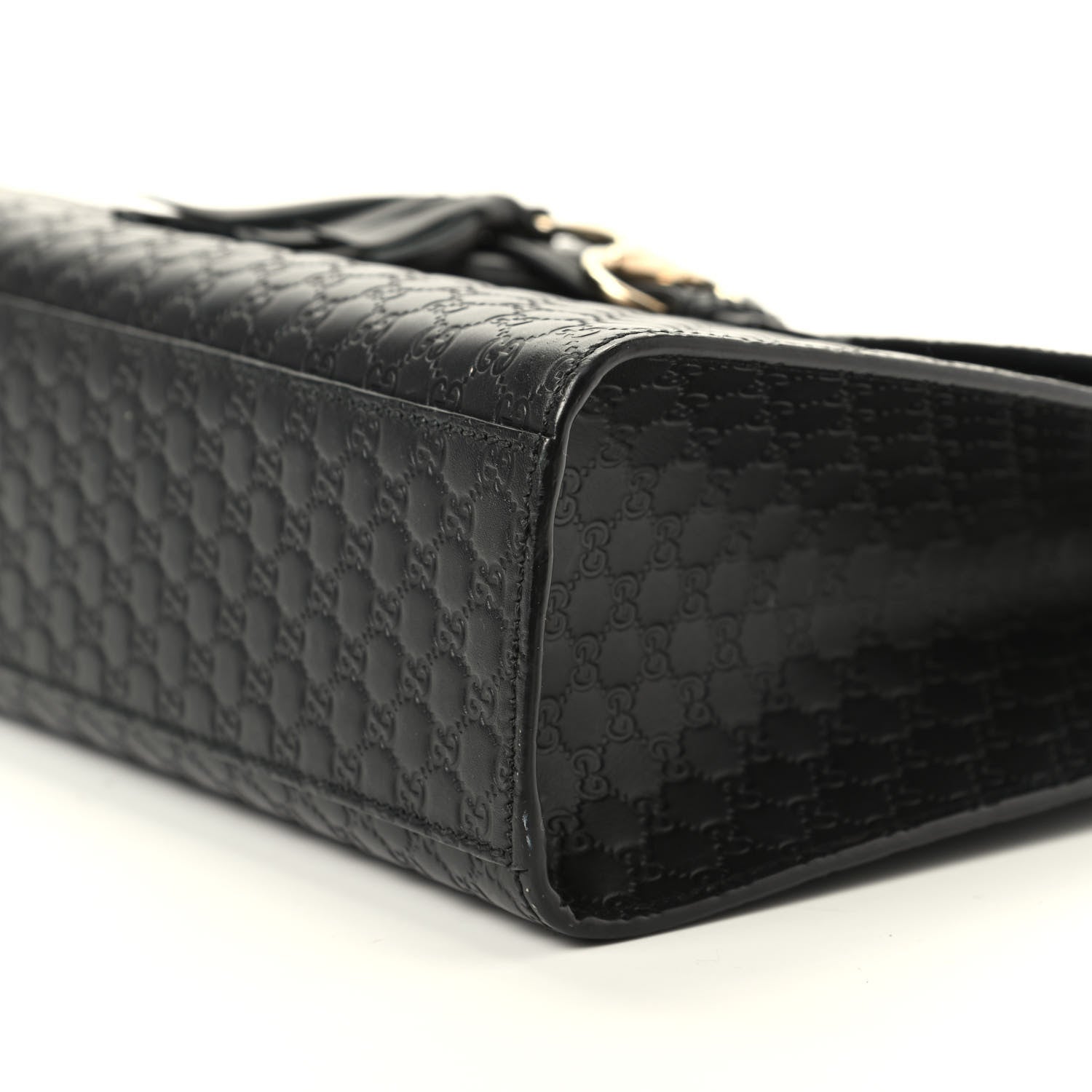 Gucci Microguccissima Medium Emily Chain Shoulder Bag Black 7 of 9