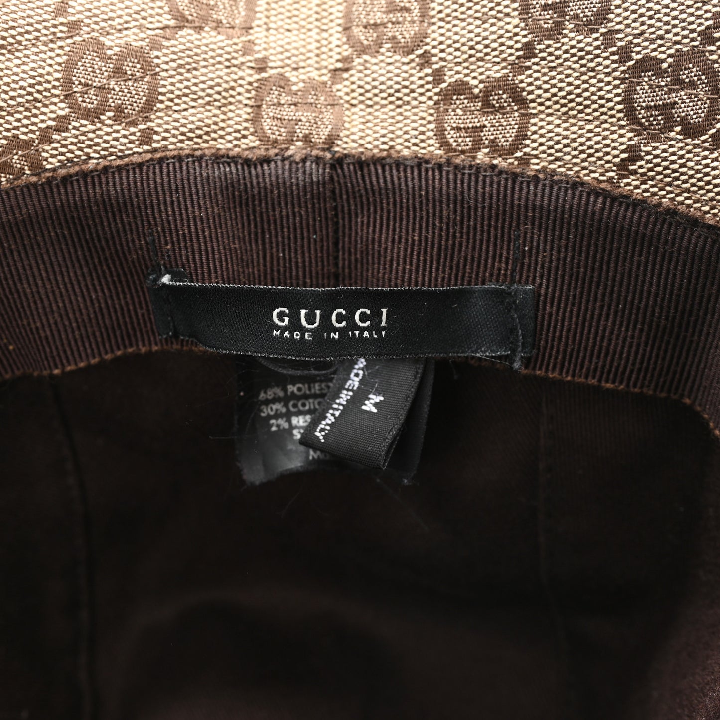 Monogram Web Bucket Hat M Brown