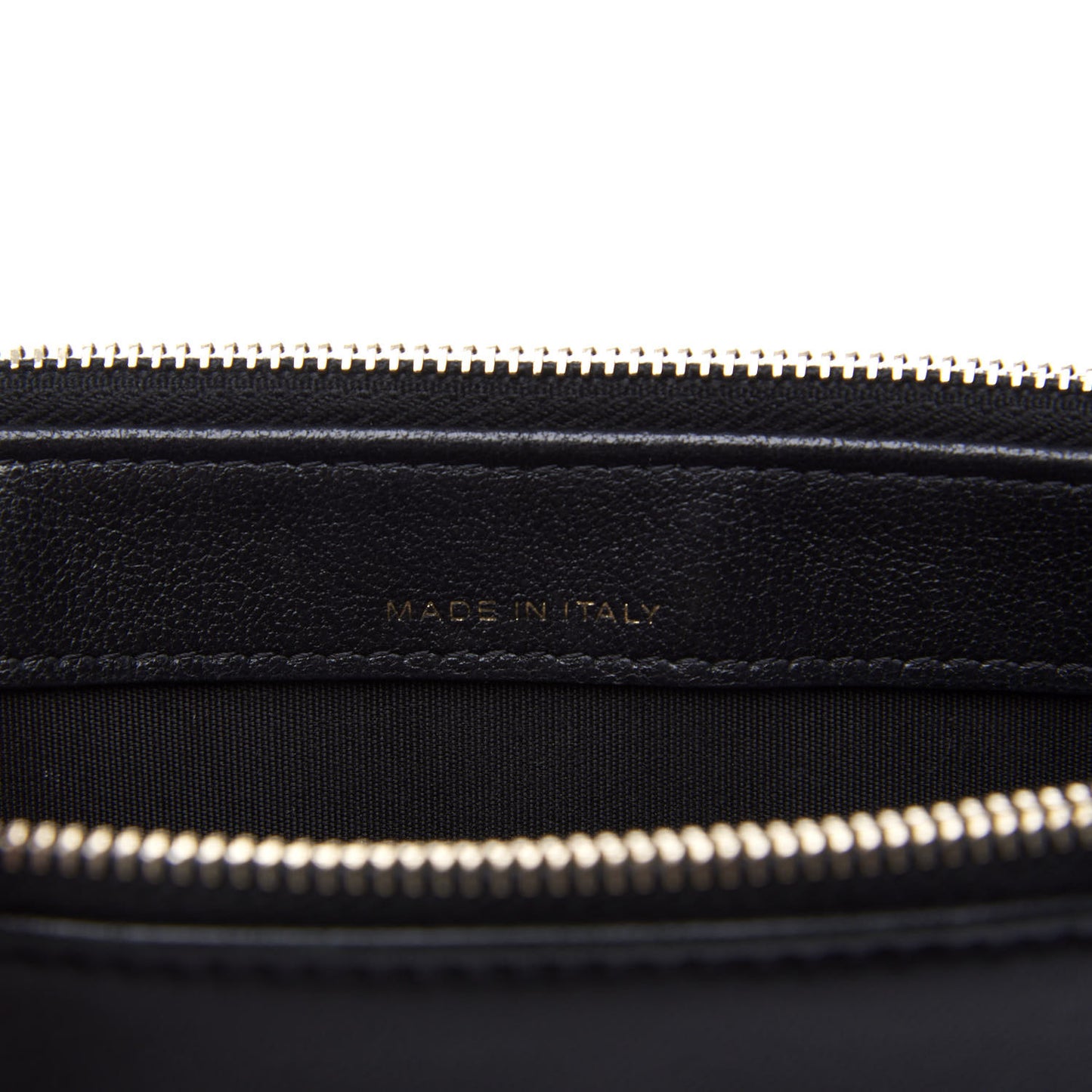 Metallic Sheepskin Chevron Quilted Small Vintage Mademoiselle Clutch With Chain Black