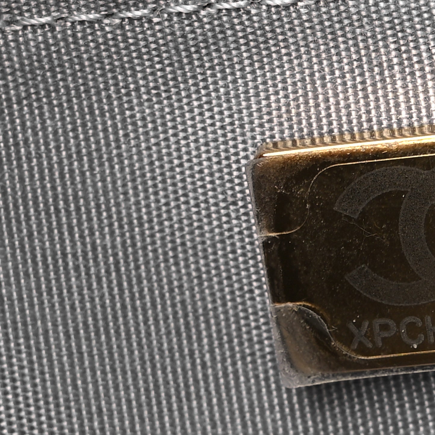 Lambskin Quilted Chanel 19 Wallet On Chain WOC Grey