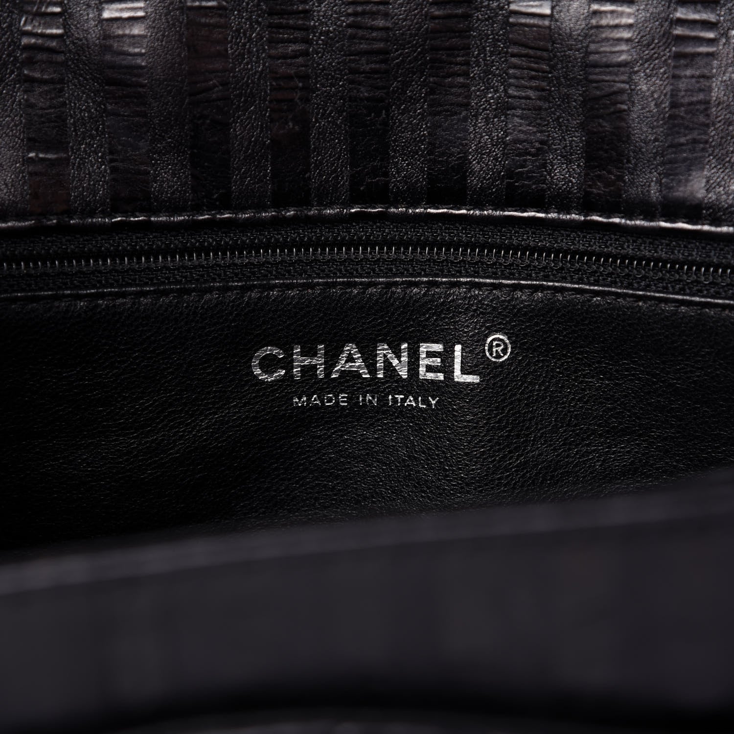 Chanel Metallic Aged Calfskin Striped Accordion Reissue 2.55 Flap Black 8 of 10