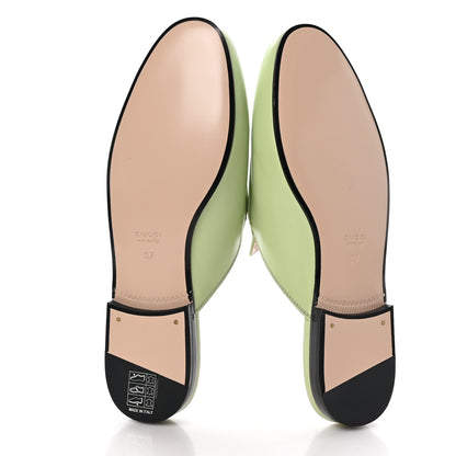Gucci Malaga Kid Womens Princetown Slippers 37 Pistachio Green 5 of 8