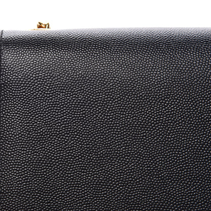 Saint Laurent Grain De Poudre Small Monogram Kate Satchel Black 10 of 11