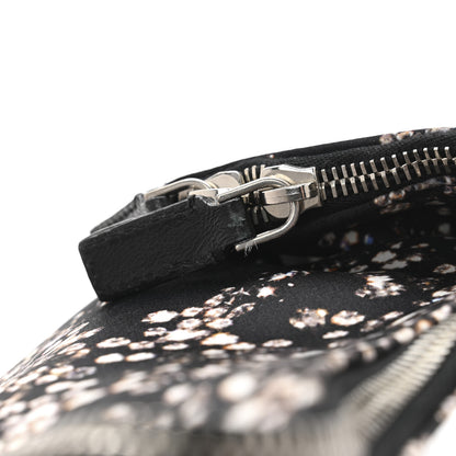 Alexander McQueen Silk Dandelion Print De Manta Clutch Black 12 of 12