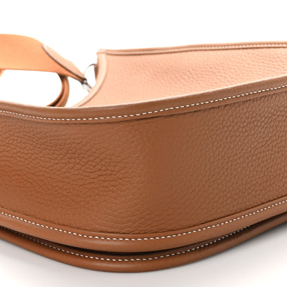 Hermes Taurillon Clemence Evelyne III PM Gold 10 of 11