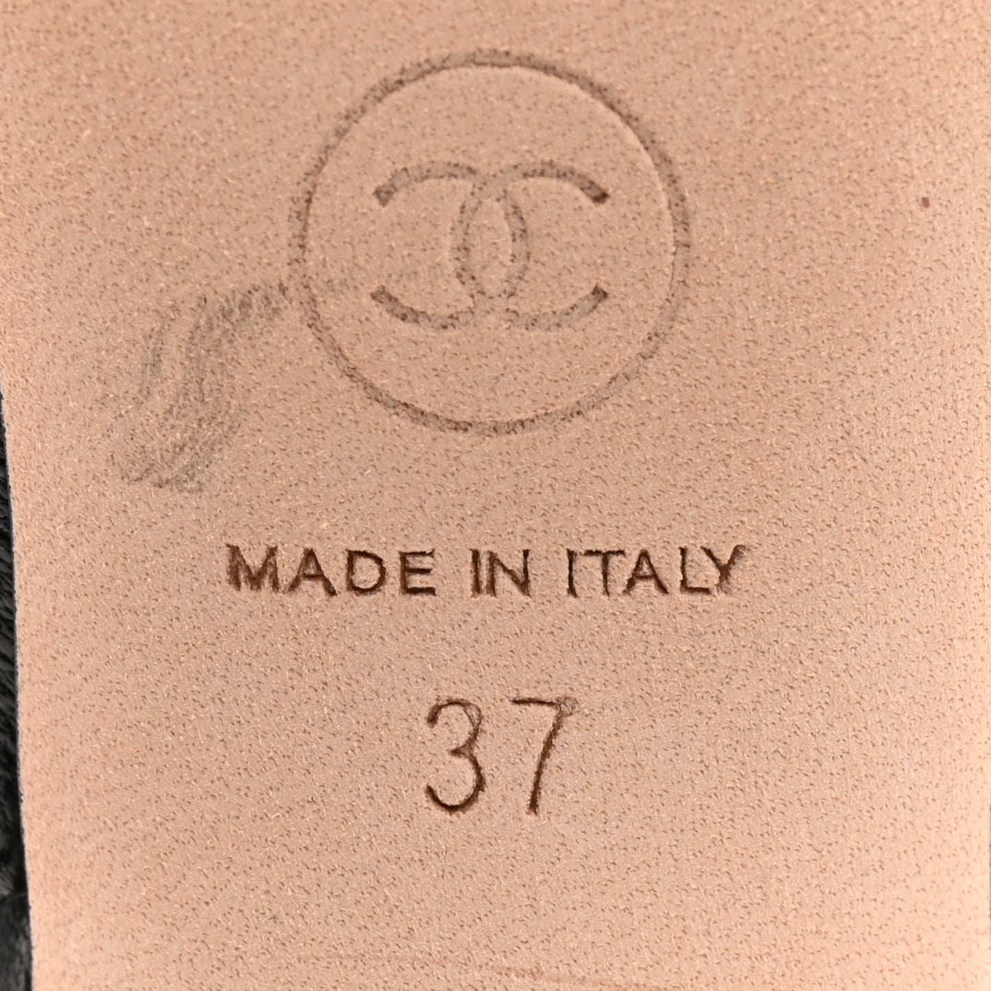 Goatskin Cap Toe CC Slingback Pumps 37 Black