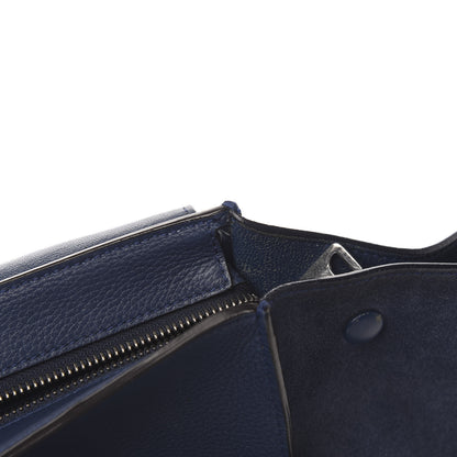 Celine Drummed Calfskin Suede Large Trapeze Navy 8 of 14