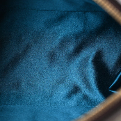 Gucci GG Supreme Monogram Textured Dollar Calfskin Web Small Ophidia Dome Shoulder Bag Beige Ebony New Acero 5 of 14