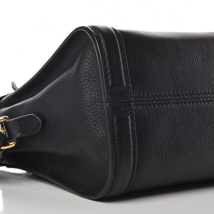 Alexander McQueen Pebbled Calfskin Mini Padlock Tote Black 5 of 9