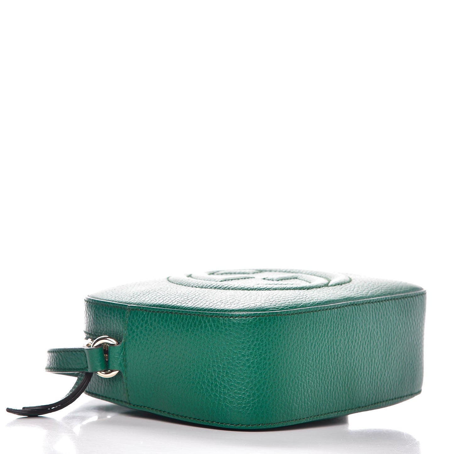 Pebbled Calfskin Small Soho Disco Bag Emerald Green
