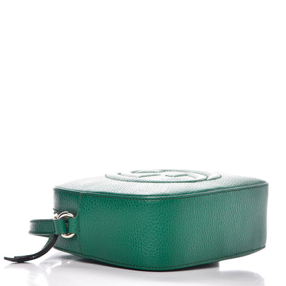Gucci Pebbled Calfskin Small Soho Disco Bag Emerald Green 4 of 7