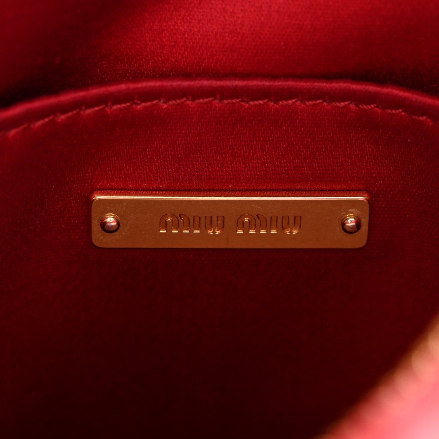 Miu Miu Nappa Matelasse Heart Shoulder Bag Fuoco 6 of 11