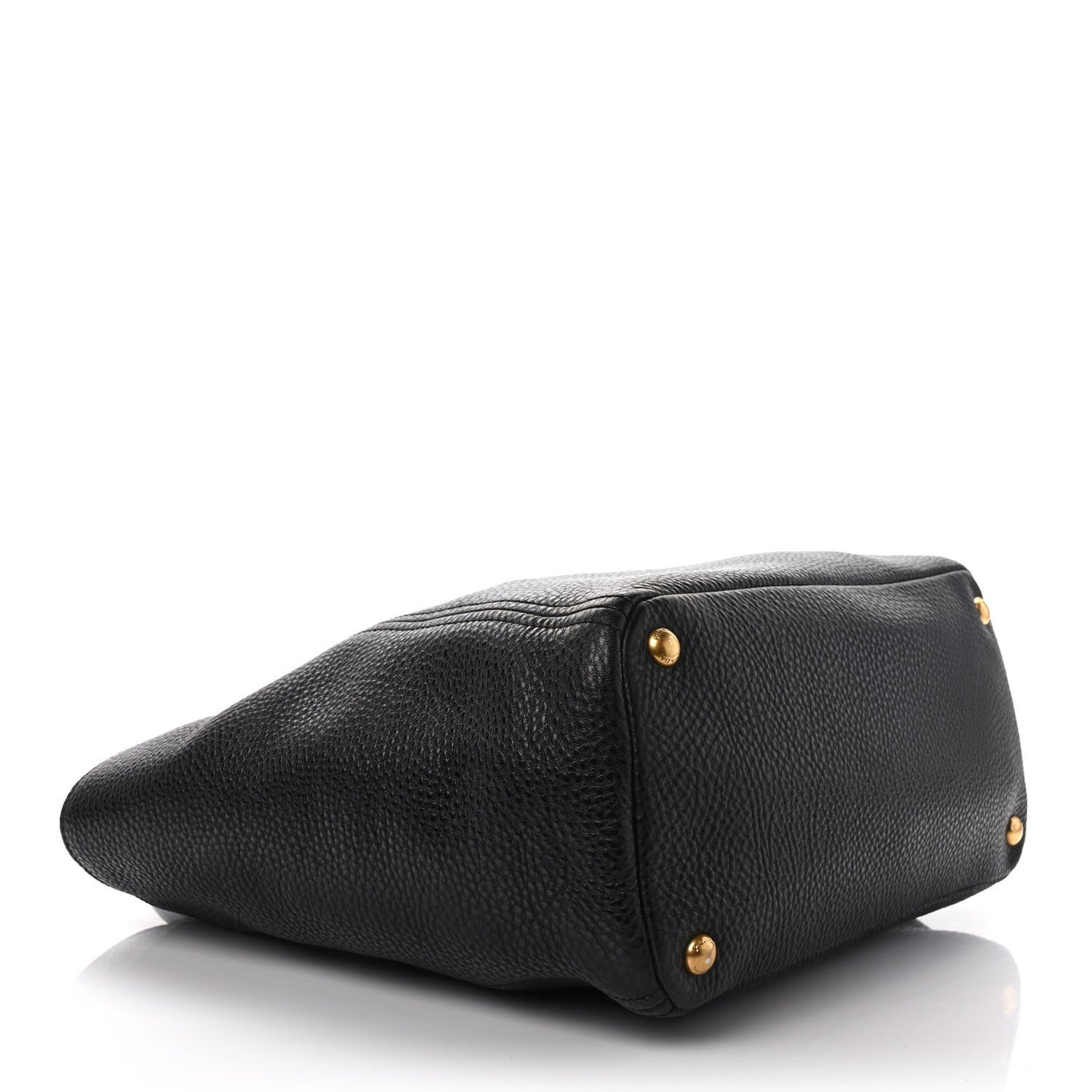 Vitello Daino Side Pocket Tote Black
