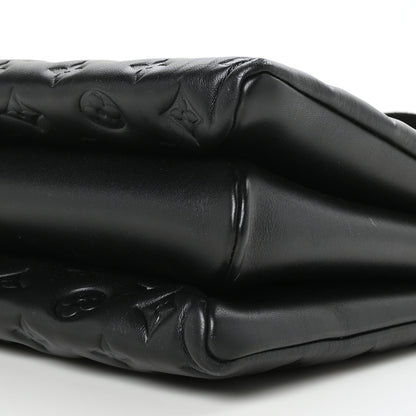 Louis Vuitton Lambskin Embossed Monogram Coussin MM Black 10 of 10
