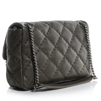 Chanel Calfskin Ultimate Stitch Flap Khaki 3 of 10