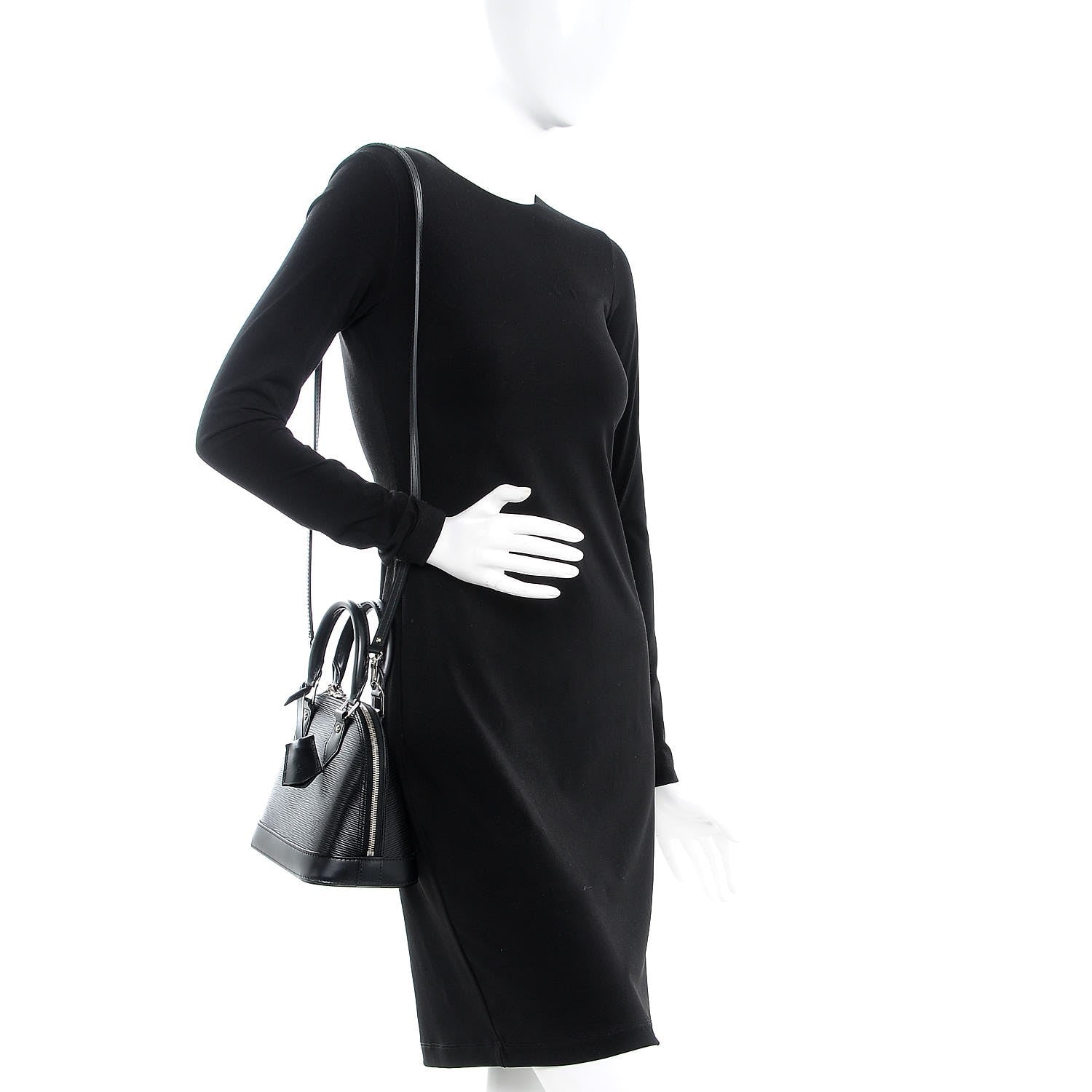 Louis Vuitton Epi Alma BB Black 2 of 10