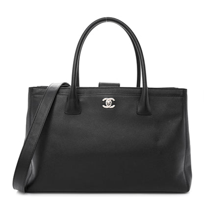 Chanel Calfskin Cerf Executive Shopper Tote Black 1 of 10