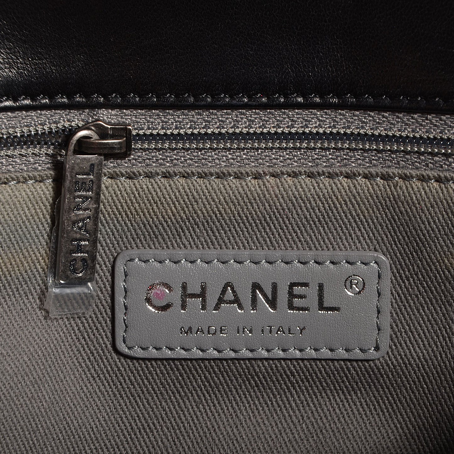 Lambskin Quilted Large Antik Boy Flap Black