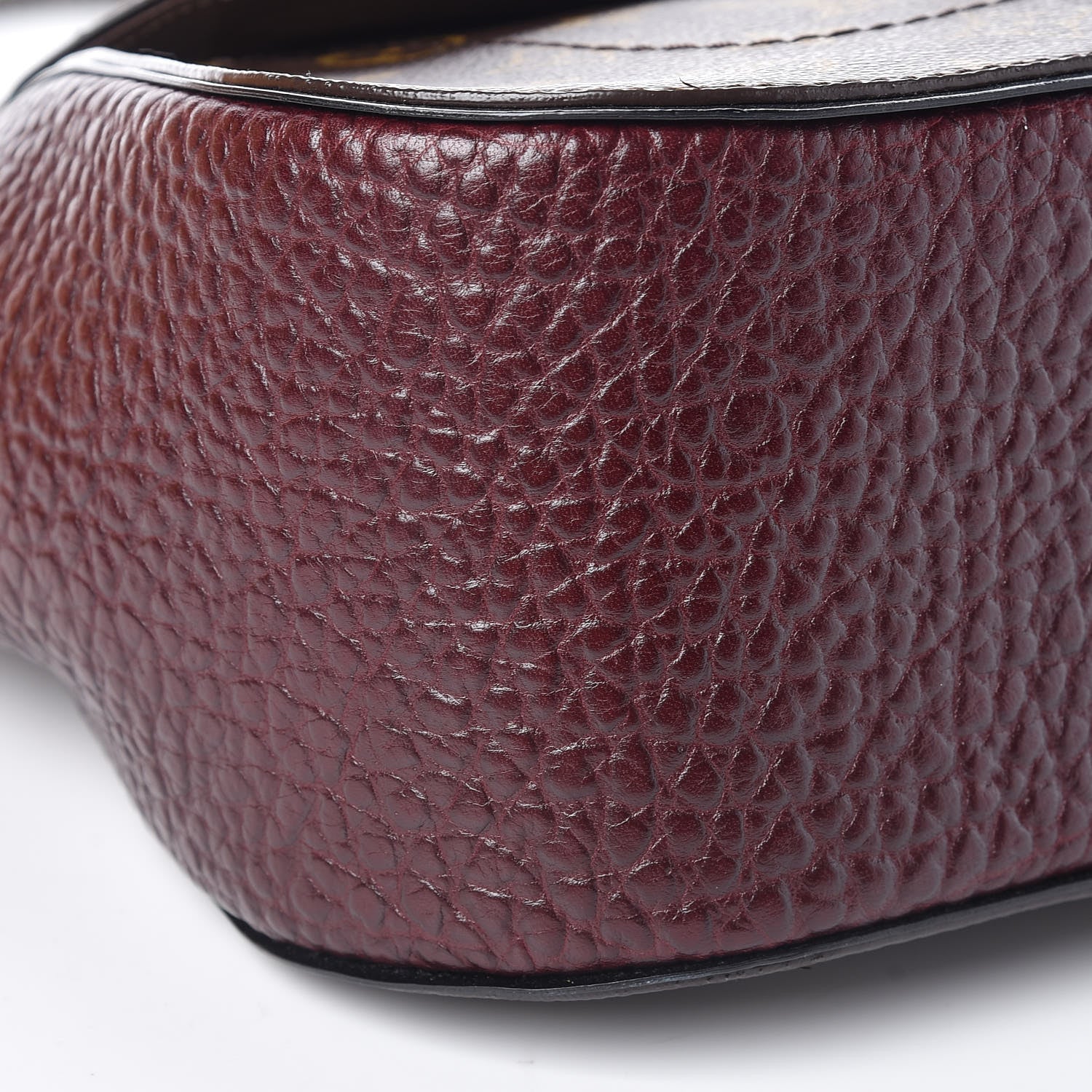 Louis Vuitton Ostrich Lizard Exotique Majestueux Shoulder Bag Bordeaux 7 of 9
