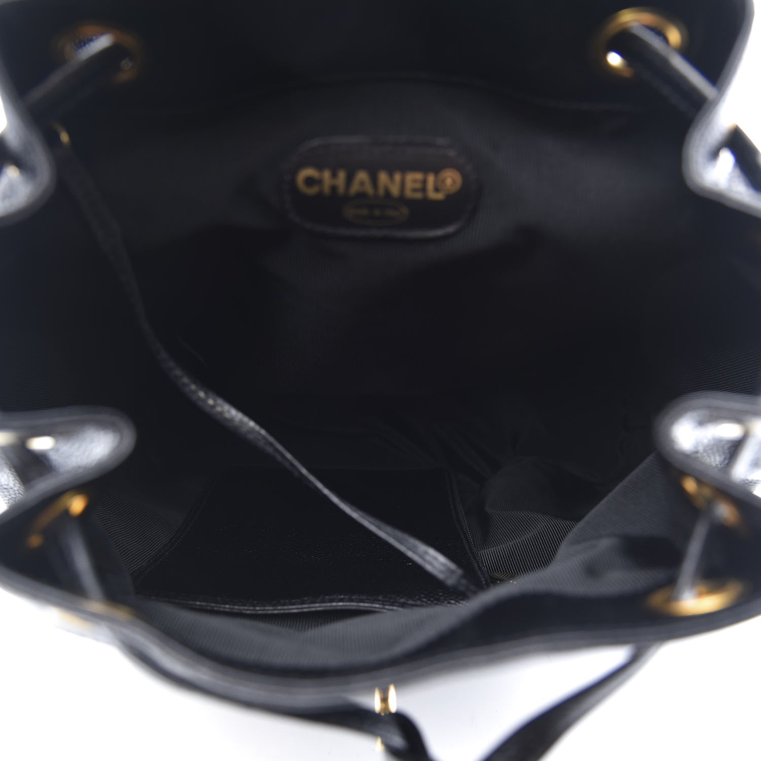 Chanel Caviar CC Backpack Black 5 of 12