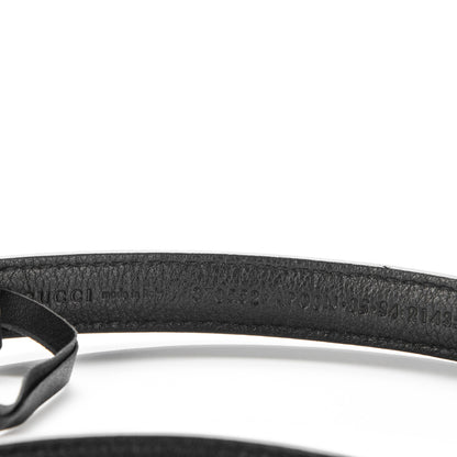 Gucci Moon Calfskin Nickel Interlocking G 20mm Belt 85 34 Black 3 of 4